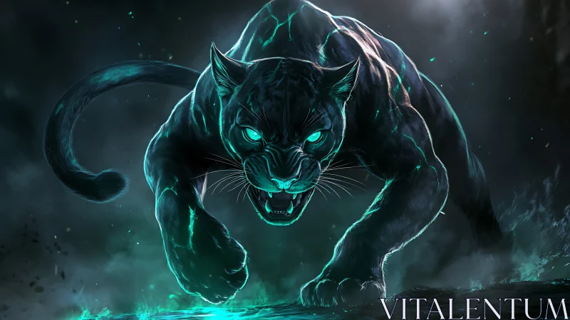 Neon Prowler: A Beast of Glowing Wonder.