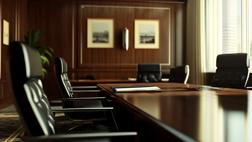 Elegant Executive Boardroom Awaits Your Important Conversations