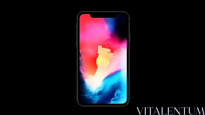 Thermal Heat Map Gradient on Modern Smartphone Display.