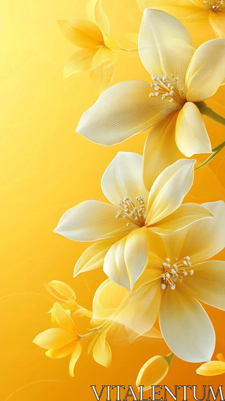 Golden Petals Dance in Warm Sunlight.