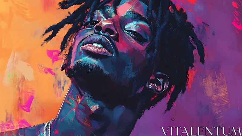 Bold neon portrait celebrates confident modern self-expression