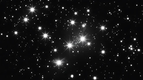 Star diamonds scatter like spilled light across deep night