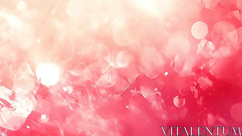 Soft Pink Bokeh Abstract Background with Light Effects.
