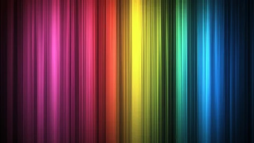 Vertical spectrum lines in vivid rainbow color gradient.