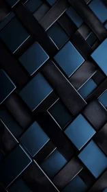 Midnight lattice of sleek blue panels and shadowed weave.