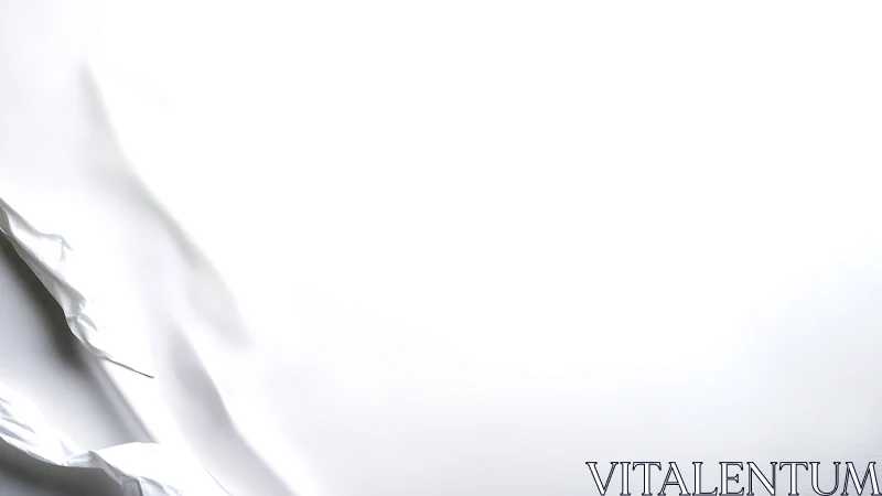 White fabric folds create soft minimal abstract landscape.