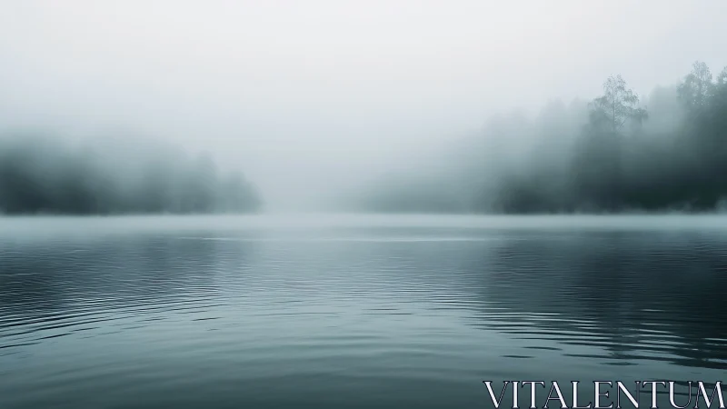 Gentle mist over quiet lake inviting a slow, peaceful pause.