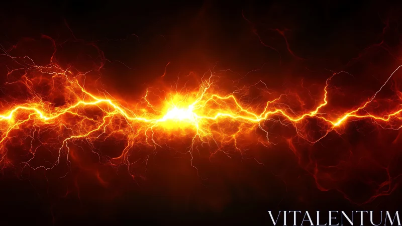 Electrical discharge with high-intensity central luminescence.