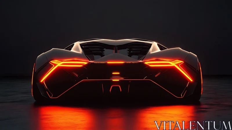 Midnight supercar glow with neon-lit futuristic curves.