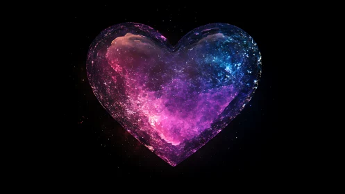 Glowing Heart of Light and Love.