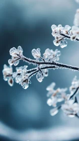 Crystal-kissed winter blossoms gleam in whispered frostlight.