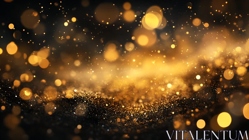 Golden dust galaxy drifts across a midnight dreamfield.