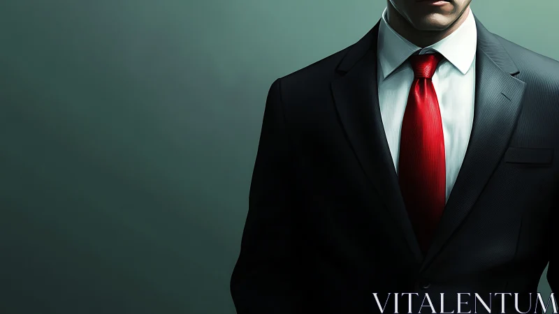 Crimson Power Play: Executive Ambition Incarnate.