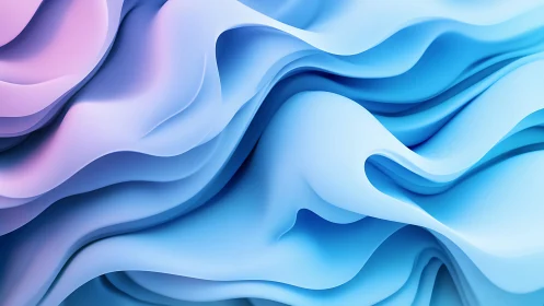 Silken tides of pastel blue and orchid light in motion.