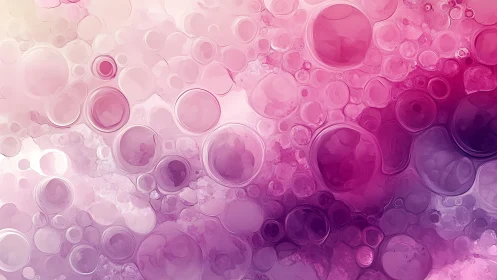 Pink and purple circular abstract pattern with soft gradients.