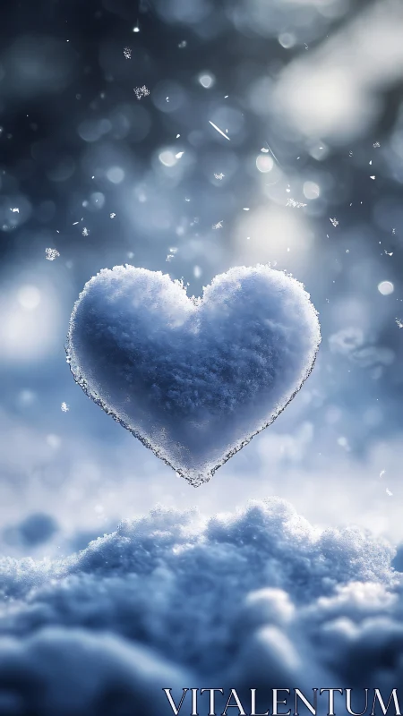 Frozen Heart in Winter's Embrace.