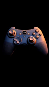 Wireless Game Controller with Dual Analog Sticks and Warm Ambient Lighting