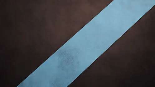 Diagonal powder blue stripe on textured dark brown field