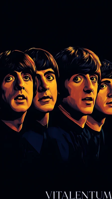 Digital painting portrait study with dramatic chiaroscuro lighting.