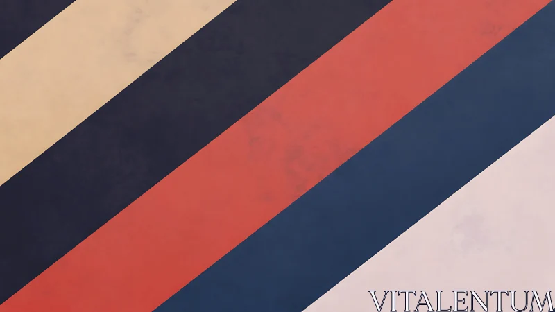 Diagonal bands form minimal geometric abstract color field