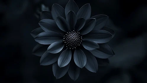 Dark Petals: Nature's Jeweled Wonder in Shadow.