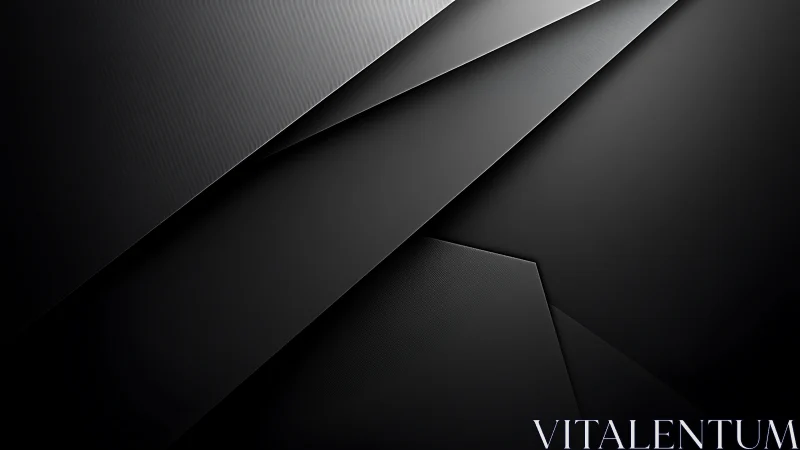 Soft black geometry folding into calm abstract shadows.