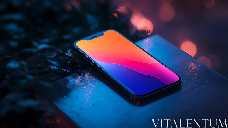 Stunning Gradient Display Glows in Neon Glow