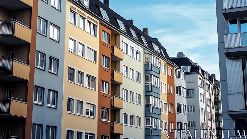 Sunlit city balconies in a pastel patchwork of facades.