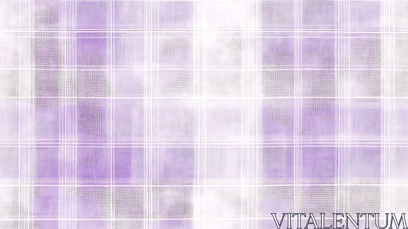 Soft lavender plaid texture blends gentle checks and light.