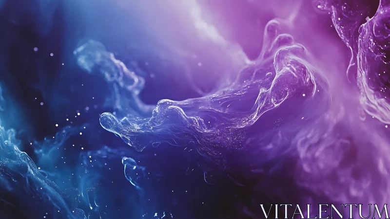 Spectral fluid dynamics in bi-chromatic volumetric nebula field.