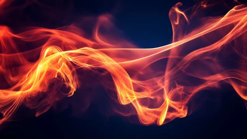 Liquid Fire Dance: Where Plasma Ribbons Meet Midnight