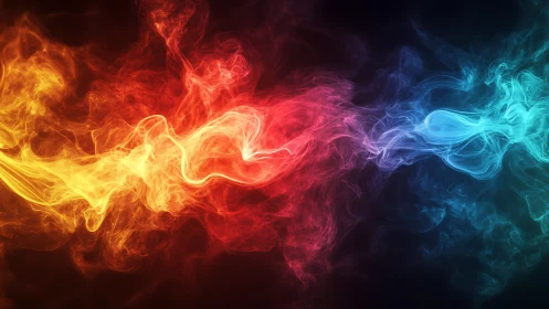 Chromatic Energy Flow with Fire and Ice Contrast.