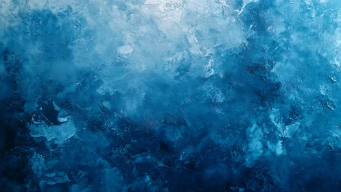 Textured ultramarine gradient suggesting turbulent ocean depth