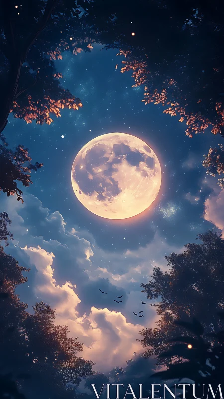 Lunar diffusion over forest canopy in atmospheric depth study.