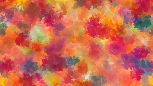 Vibrant multicolor abstract cloudscape blends warm and cool tones
