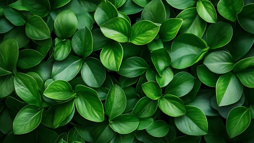 Dense green foliage forms a seamless botanical surface study