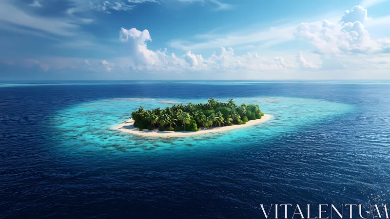 Turquoise Paradise: A Solitary Island Awaits Your Discovery