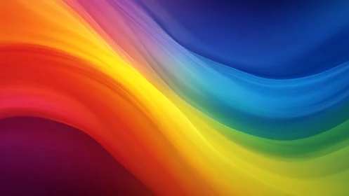 Chromatic wave gradients in flowing digital spectrum field.
