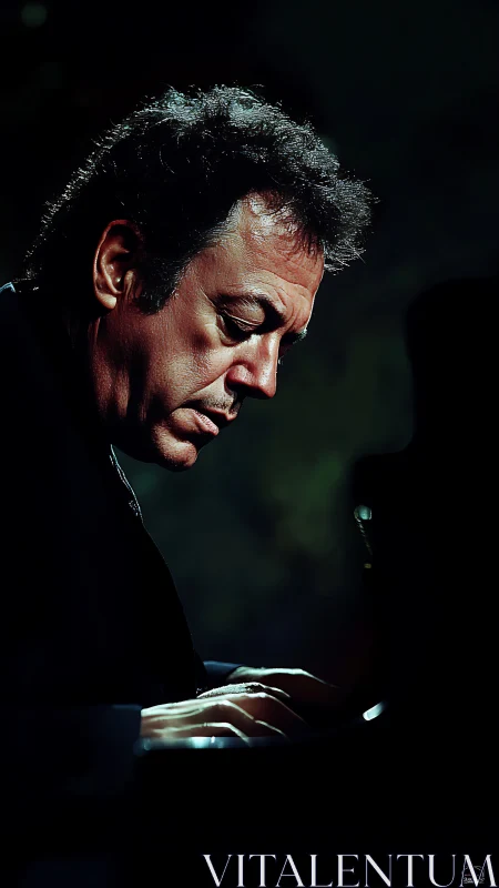 Focused pianist pours heartfelt emotion into quiet melody