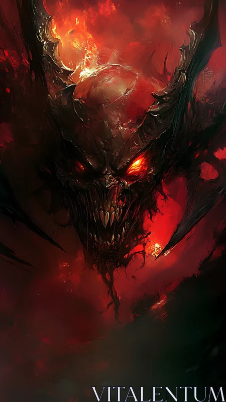 Hellfire grins wide as a molten demon carves the dark sky