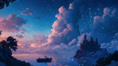 Starlit Journey to the Castle.