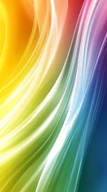 Chromatic silk currents sweeping through radiant light.