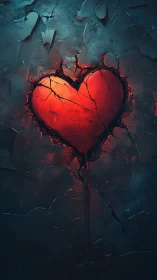 Burning Heart Emerges from Darkness.