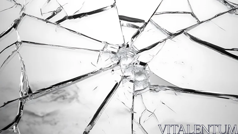 Shattered glass freezes chaos into razor-bright geometry