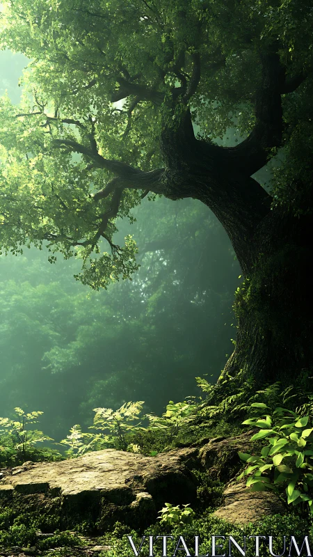 Emerald Cathedral of Roots: Nature's Ancient Guardian Emerges