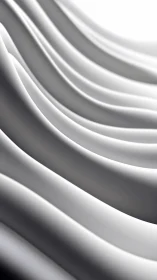 Curved monochrome fabric waves under soft diffused light.