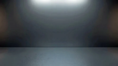 Softly lit empty studio wall invites calm creative focus