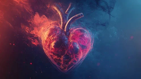 Glowing Heart: A Journey Between Fire and Ice.