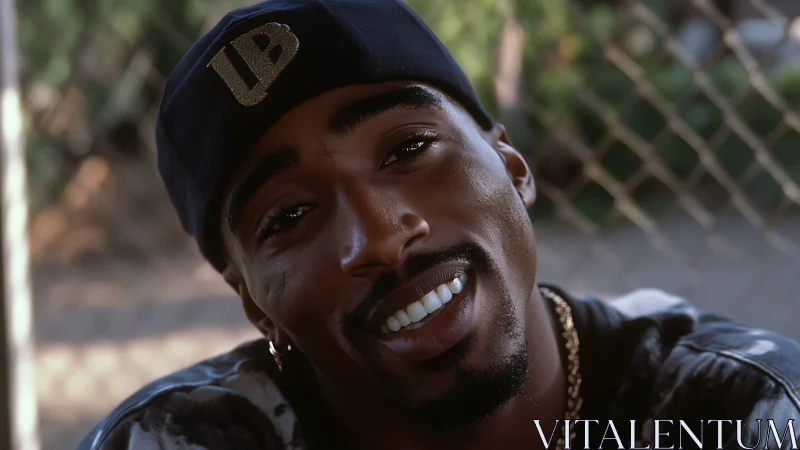 Close-up street portrait in shallow depth of field lighting