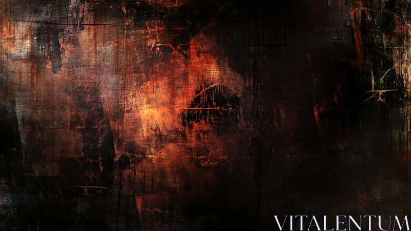 Textured dark abstract surface shows layered red lighting